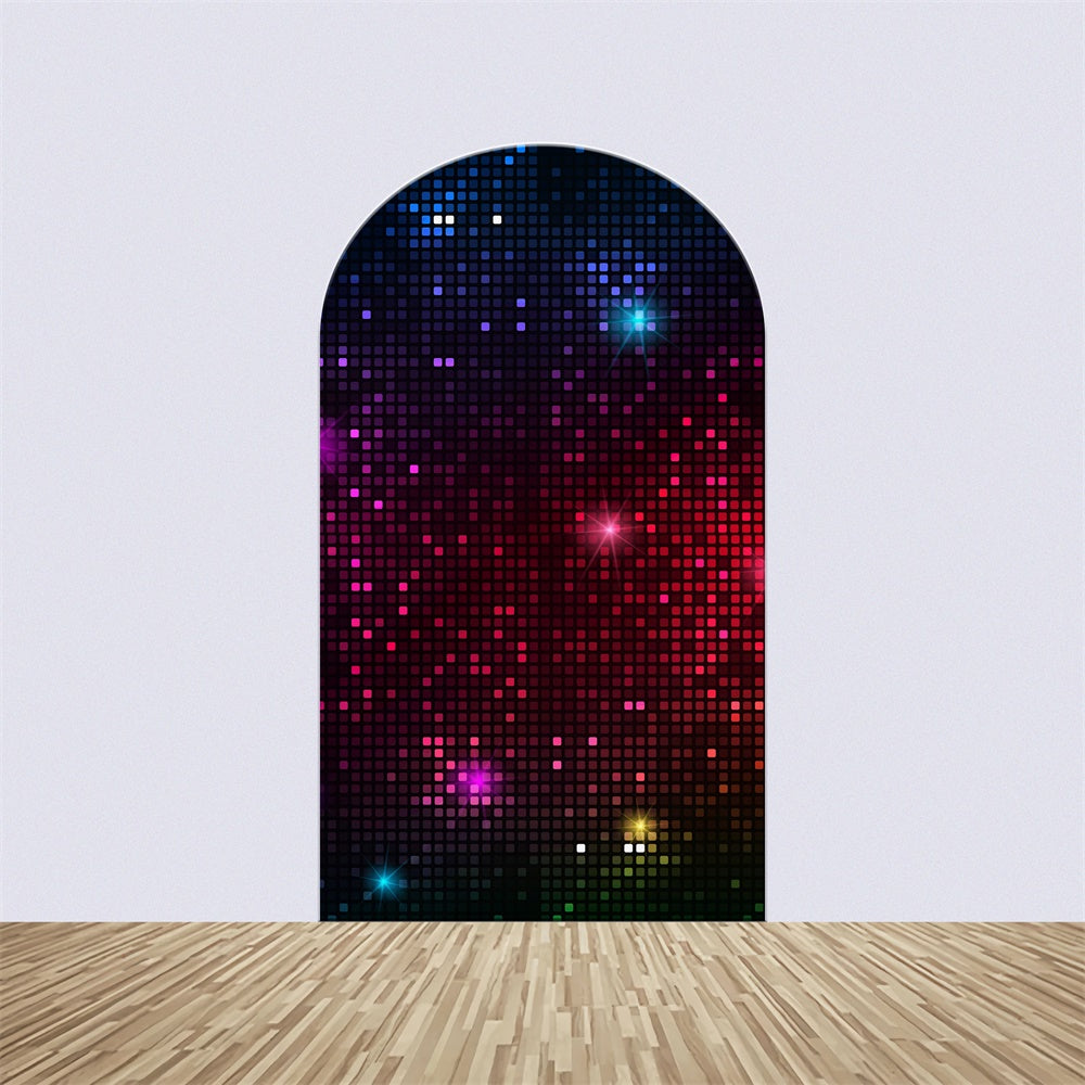 Backdrop Dance Neon Pixel Glow Night Arch Backdrop Kit UK BRP4-207