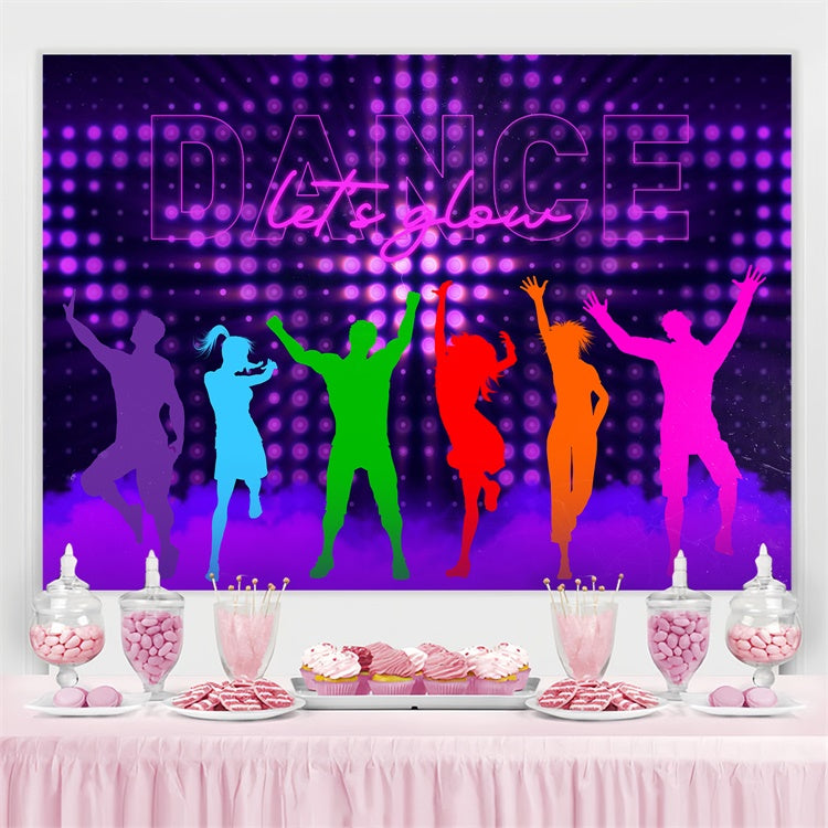 Dance Photo Backdrop Dance Floor Lights Motion Custom Backdrop UK BRP4-213