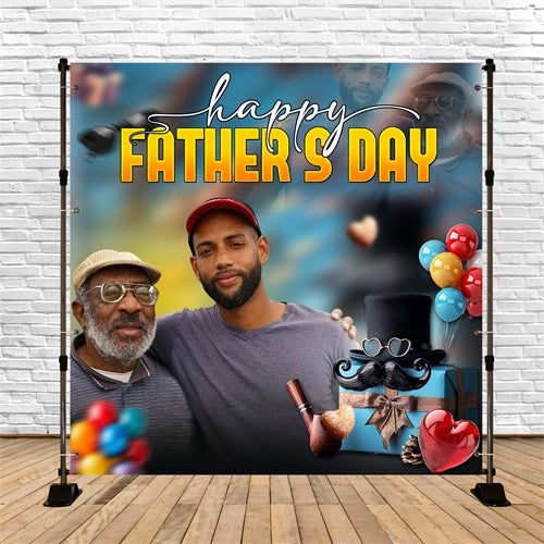 Backdrop Fathers Day Balloon Classic Pipe Personalized Backdrop UK BRP5-44