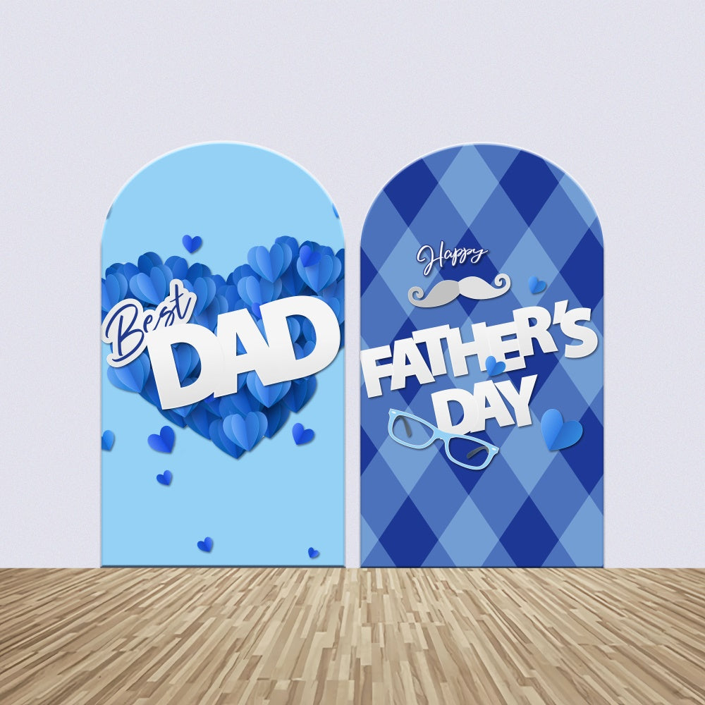 Fathers Day Backdrop Ideas Blue Heart Arch Backdrop Kit UK BRP5-61