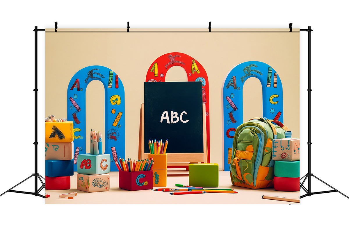 Back To School Backdrops Tiny Scholars Ready Backdrop UK BRP57-12