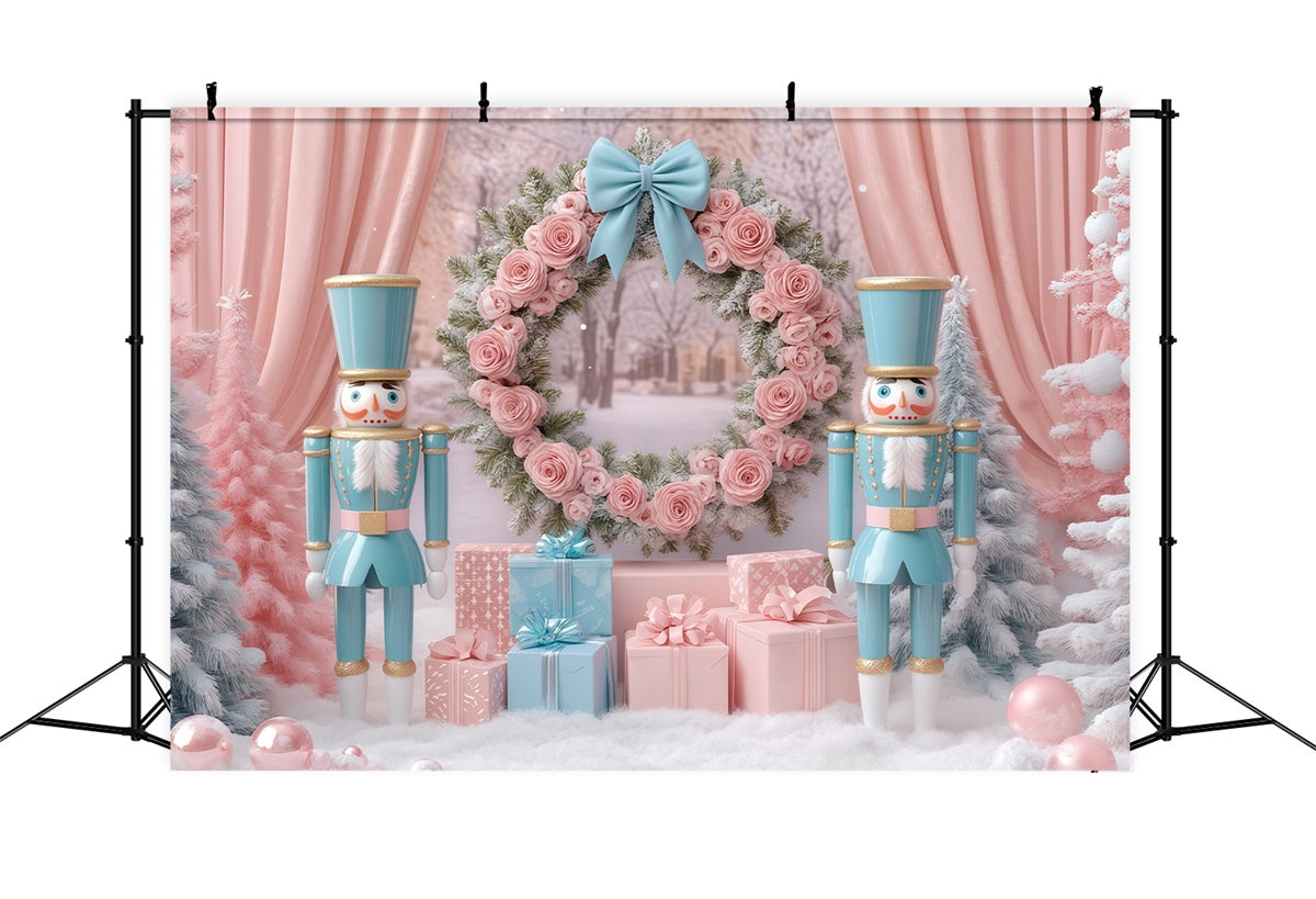 Christmas Photo Backdrop Rosy Regal Wonderland Backdrop UK BRP57-141