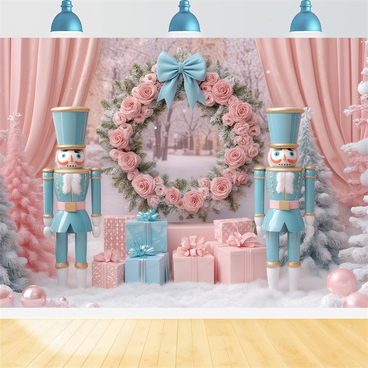 Christmas Photo Backdrop Rosy Regal Wonderland Backdrop UK BRP57-141