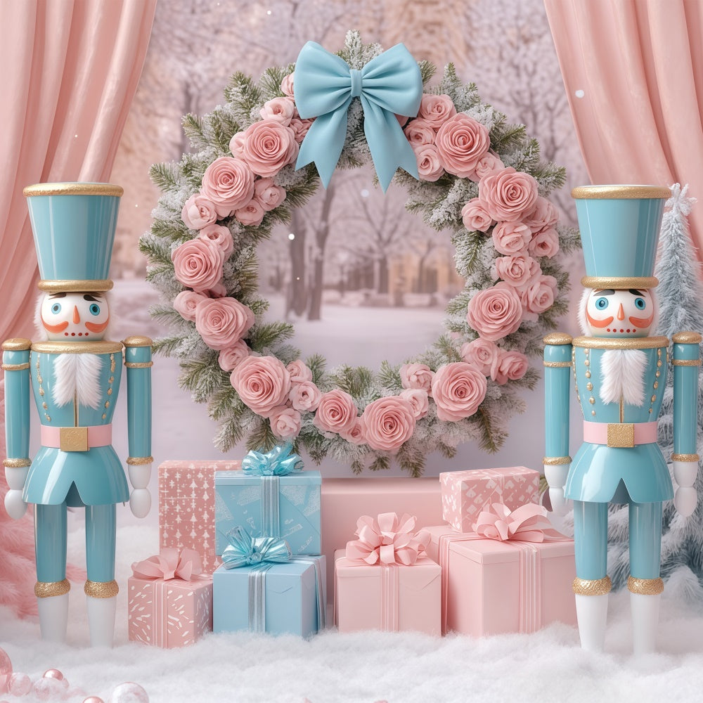 Christmas Photo Backdrop Rosy Regal Wonderland Backdrop UK BRP57-141