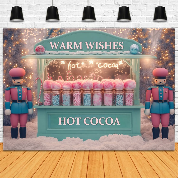 Christmas Backdrops For Photos Cozy Sweet Stand Backdrop UK BRP57-146