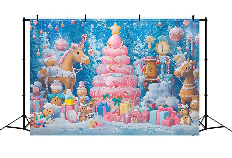 Christmas Backdrops Sale Gingerbread Toy Fantasy Backdrop UK BRP57-148