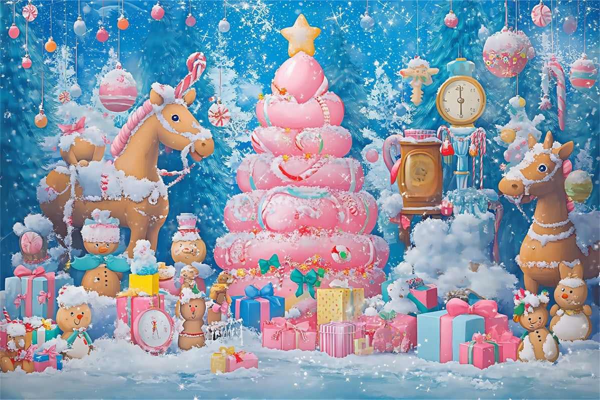 Christmas Backdrops Sale Gingerbread Toy Fantasy Backdrop UK BRP57-148