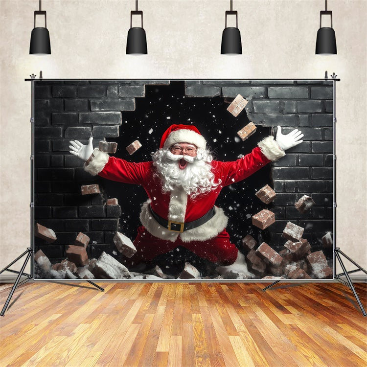 Christmas Backdrop Ideas Santa Surprise Entrance Backdrop UK BRP57-160