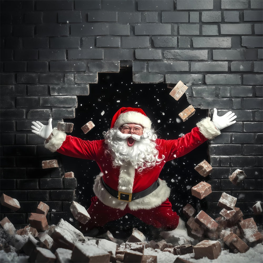 Christmas Backdrop Ideas Santa Surprise Entrance Backdrop UK BRP57-160