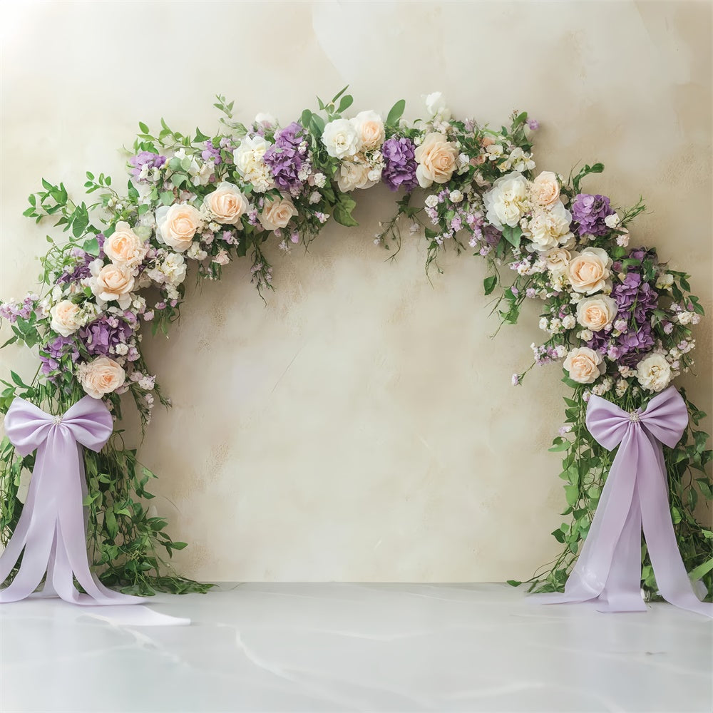 Fall Photo Backdrops Elegant Floral Archway Backdrop UK BRP57-192