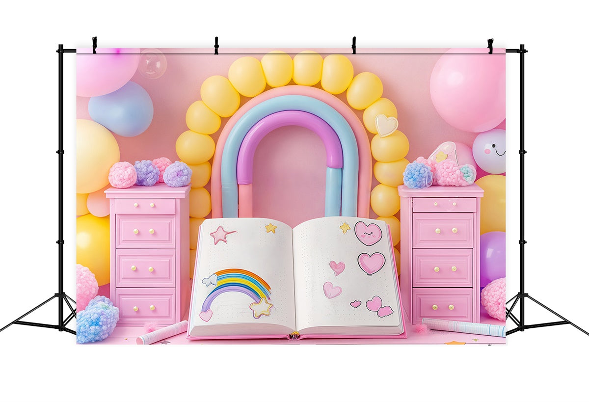 Newborn Backdrop Dreams Journal Balloon Backdrop UK BRP57-240