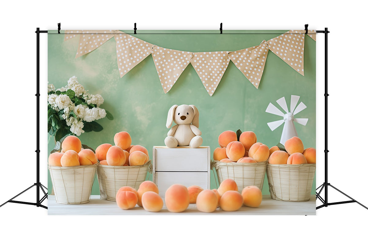 Cute Backdrop Fresh Fruit Plush Toy Children Backdrops UK BRP57-257