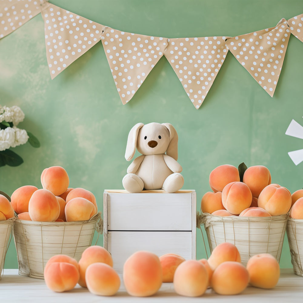 Cute Backdrop Fresh Fruit Plush Toy Children Backdrops UK BRP57-257