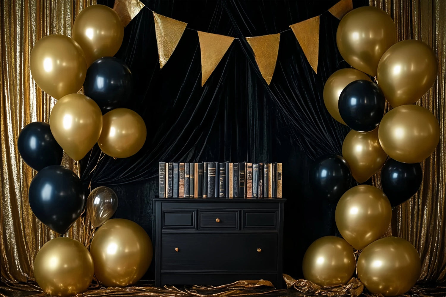 Back To School Photo Backdrop Elegant Academia Backdrop UK BRP57-27