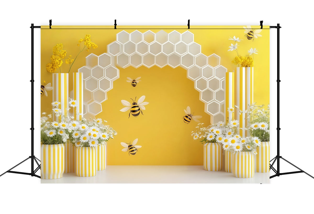 Newborn Backdrop Honeybee Garden Hive Cute Backdrop UK BRP57-278