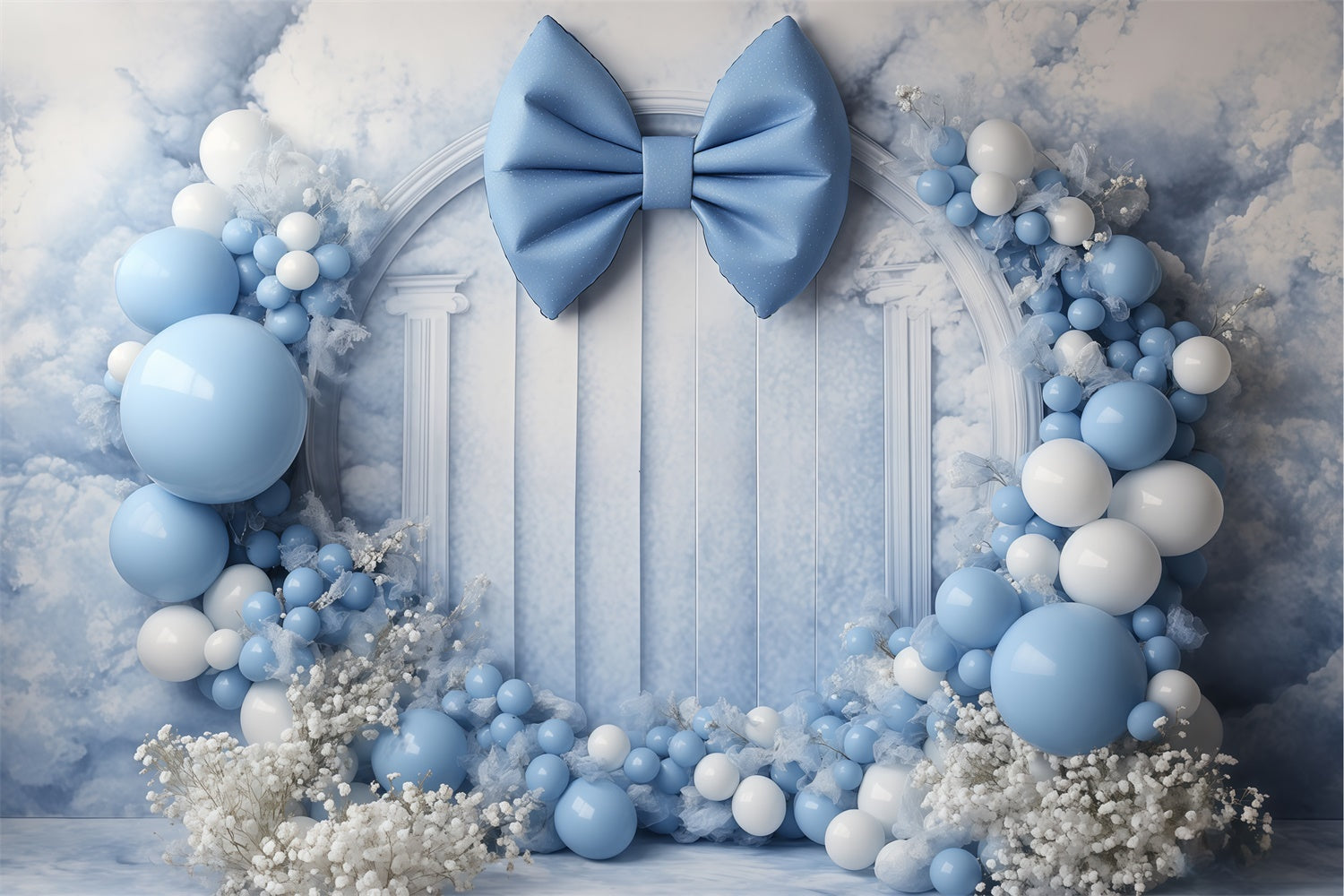 Newborn Backdrops Blue Arch Fantasy Backdrop UK BRP57-281