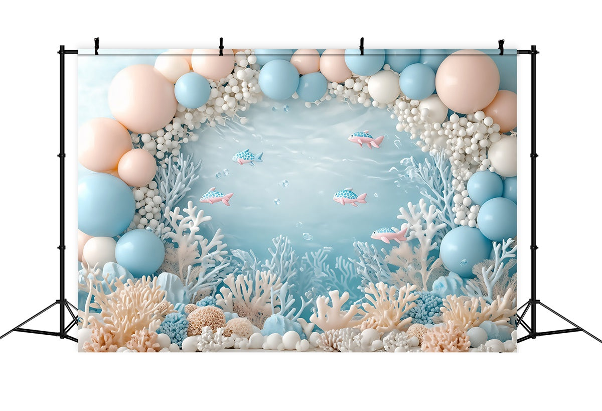 Newborn Photo Backdrop Pastel Sea Adventure Backdrop UK BRP57-282