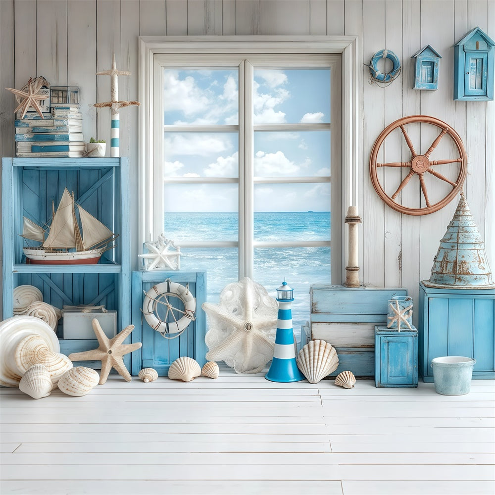 Childrens Backdrops Ocean Window Delight Backdrop UK BRP57-284