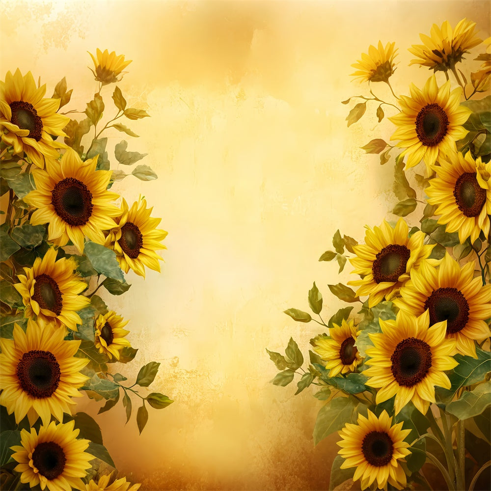 Kids Backdrops Gentle Sunflower Border Backdrop UK BRP57-287