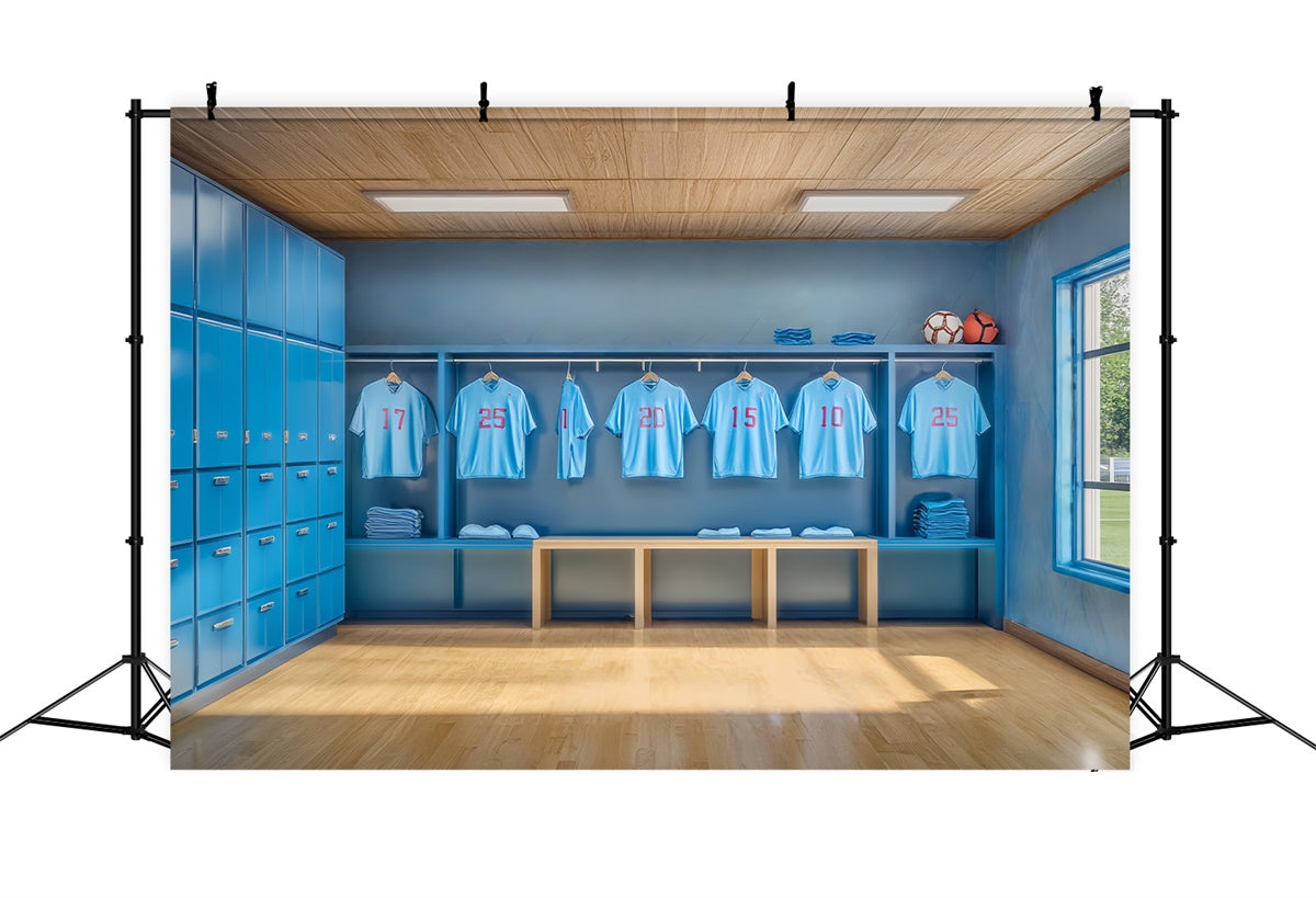 Sports Theme Backdrop Player Dressing Room Backdrop UK BRP57-312