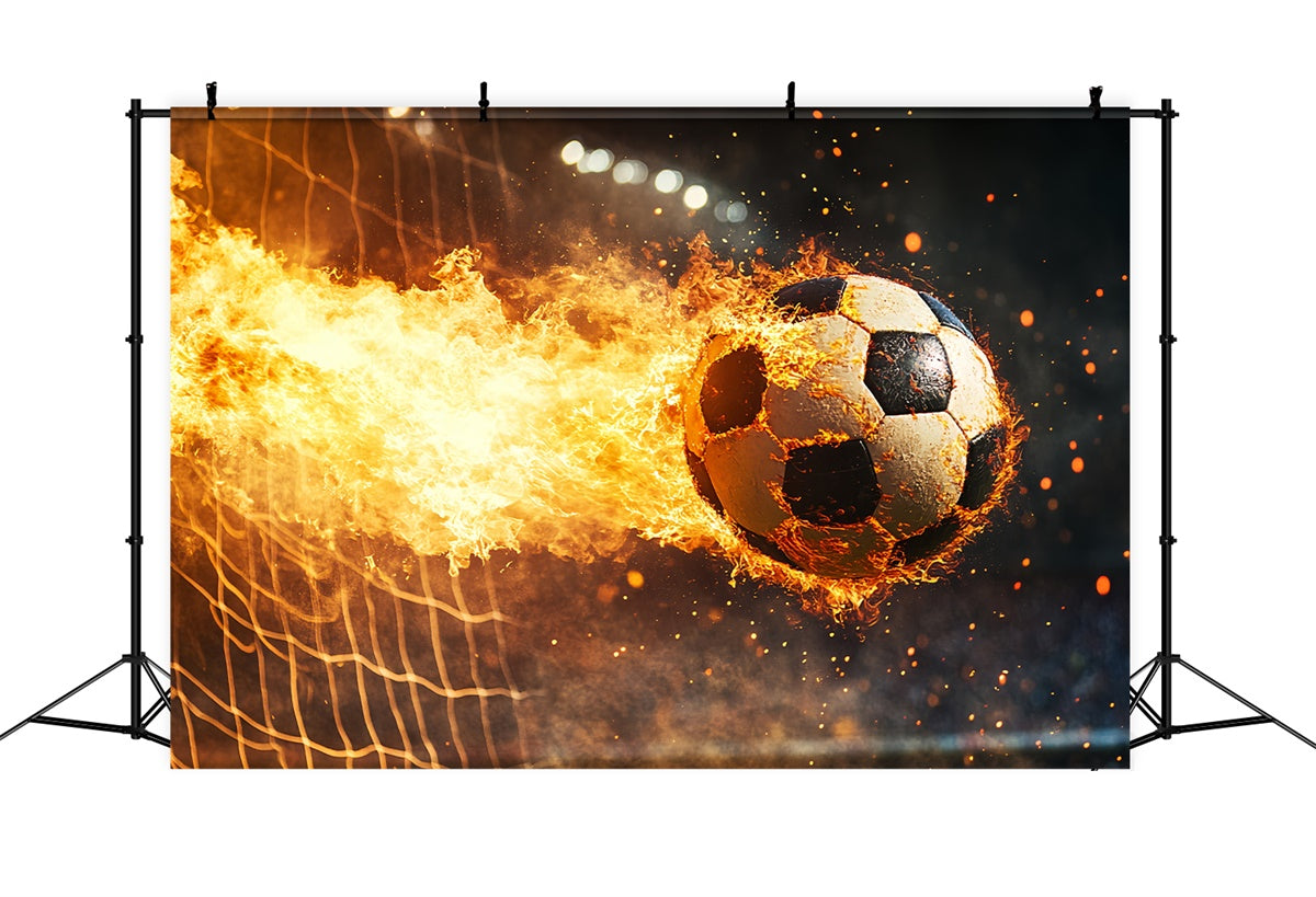 Football Backdrops Goal Impact Flaming Backdrop UK BRP57-318