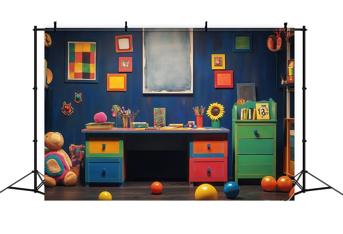 Back To School Backdrops Whimsy Learning Zone Backdrop UK BRP57-32