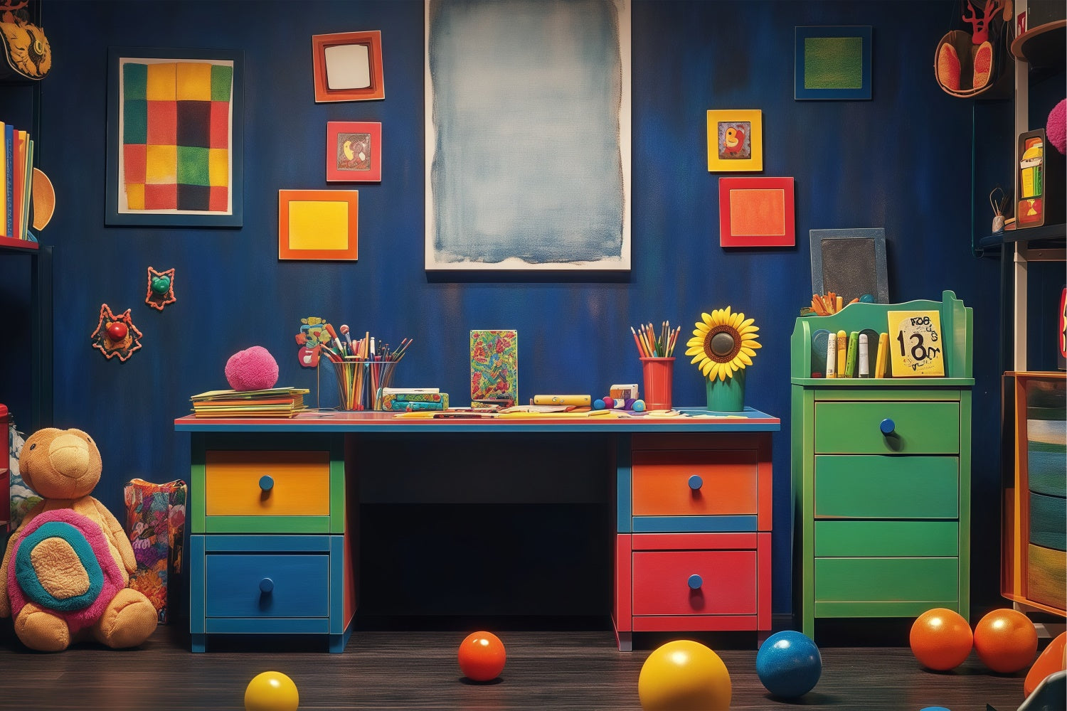 Back To School Backdrops Whimsy Learning Zone Backdrop UK BRP57-32