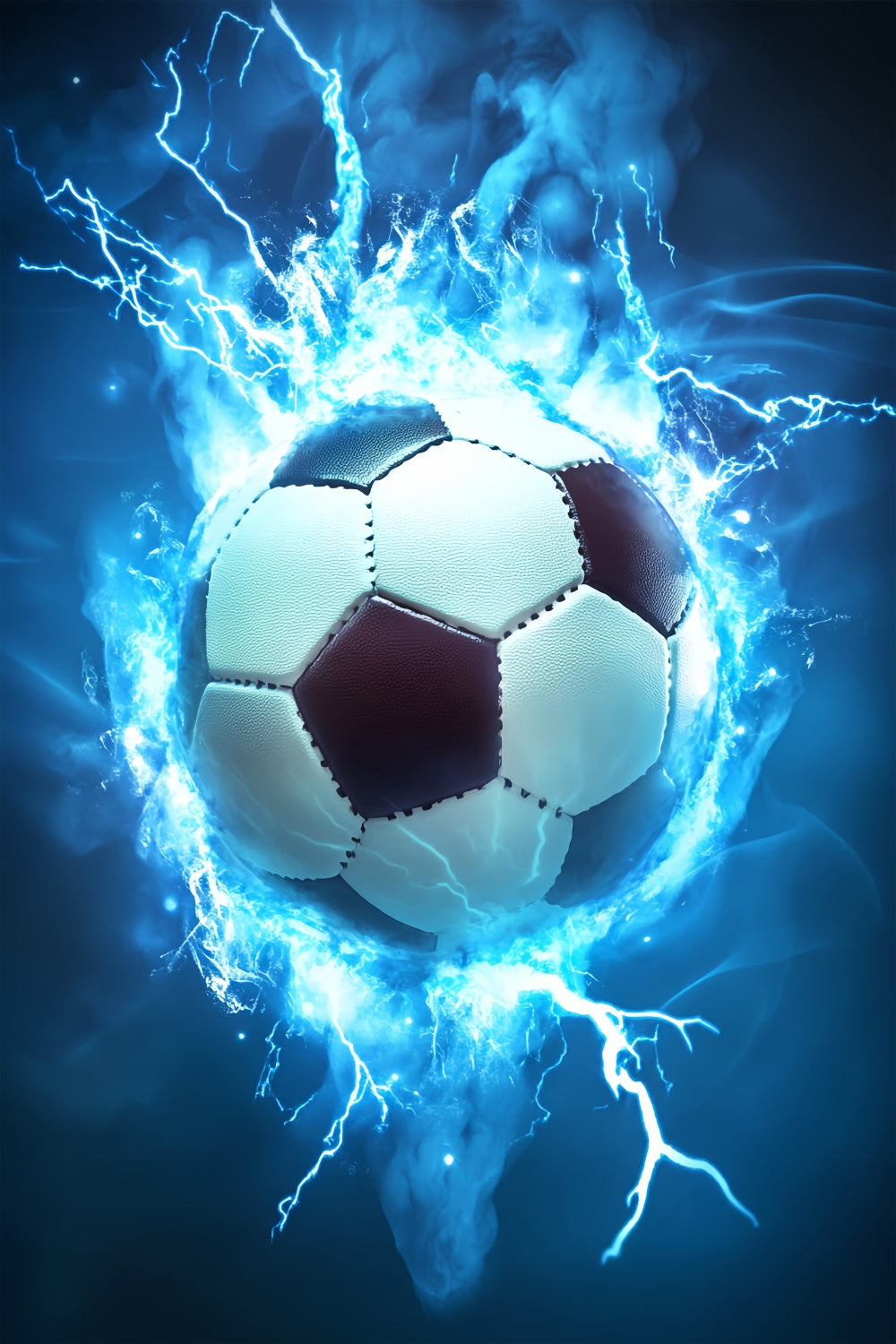 Soccer Photo Backdrop Thunder Goal Energy Backdrop UK BRP57-320