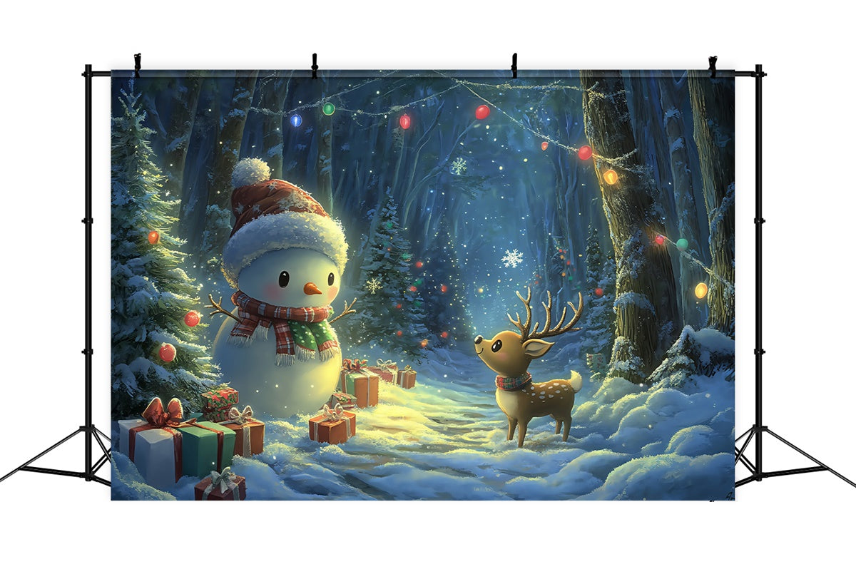 Winter Backdrops Magical Night Snow Festive Backdrop UK BRP57-382