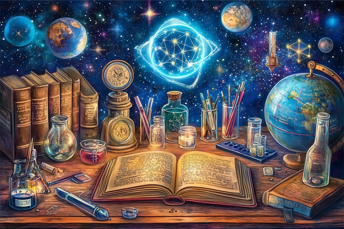 Back To School Backdrops Stellar Discovery Desk Backdrop UK BRP57-39