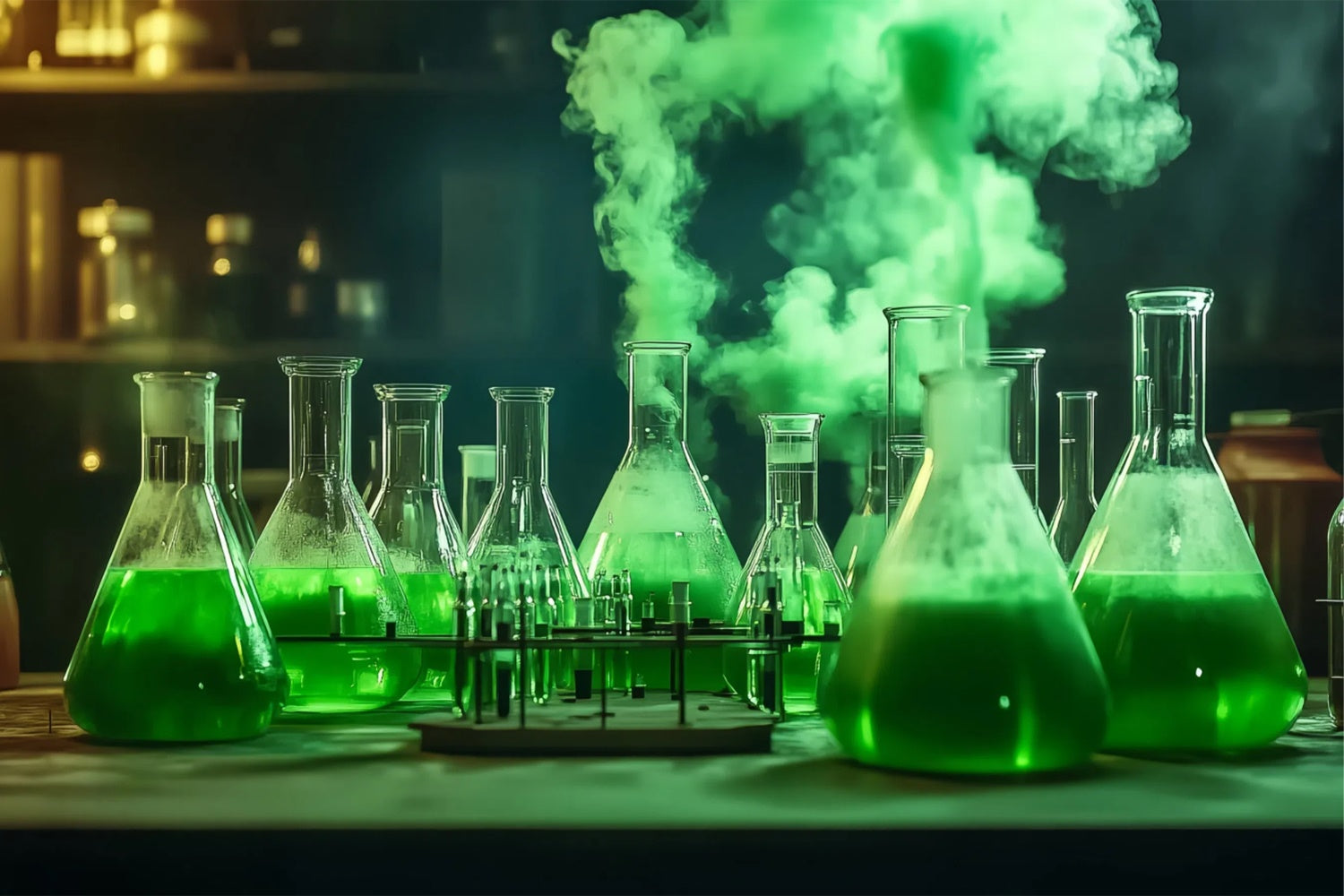 Chemistry Backdrop Smoky Science Scene Backdrop UK BRP57-41