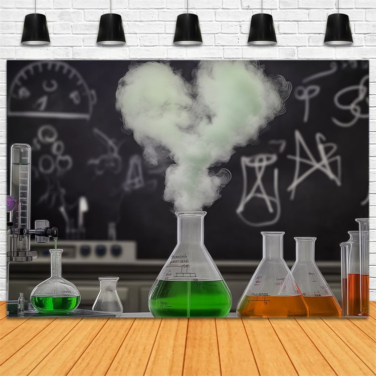 Chemistry Backdrop Smoky Experiment Fun Backdrop UK BRP57-46