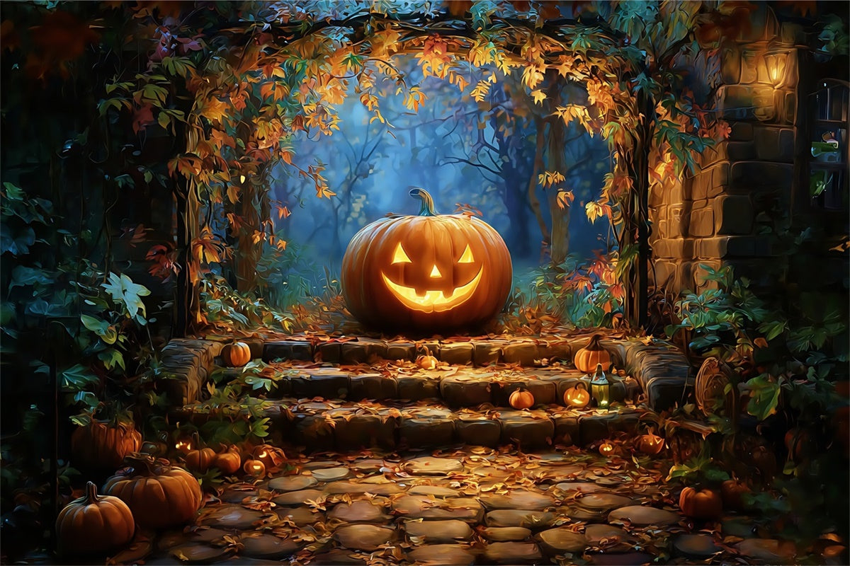 Halloween Photography Backdrop Rustic Autumn Magic Backdrop UK BRP57-67