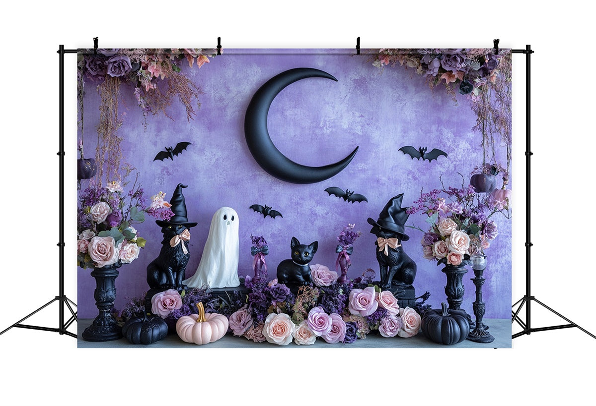Halloween Wall Backdrop Bewitched Blooms Pet Backdrop UK BRP57-76