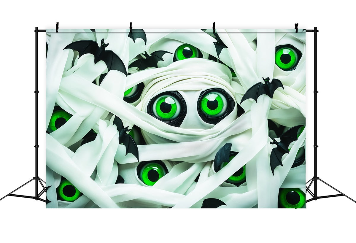 Spooky Halloween Backdrop Green Gaze Halloween Backdrop UK BRP57-81