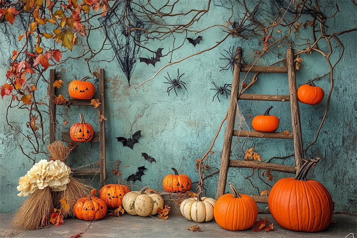 Halloween Wall Backdrop Spooky Vine Pumpkin Backdrop UK BRP57-90