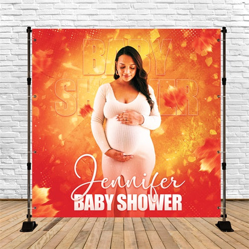 Baby Shower Backdrop Ideas Autumn Glow Customized Backdrop UK BRP6-218