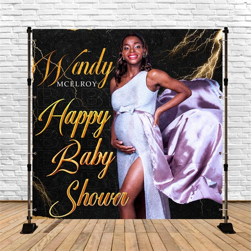 Baby Shower Backdrop Ideas Golden Thunder Customized Backdrop UK BRP6-227