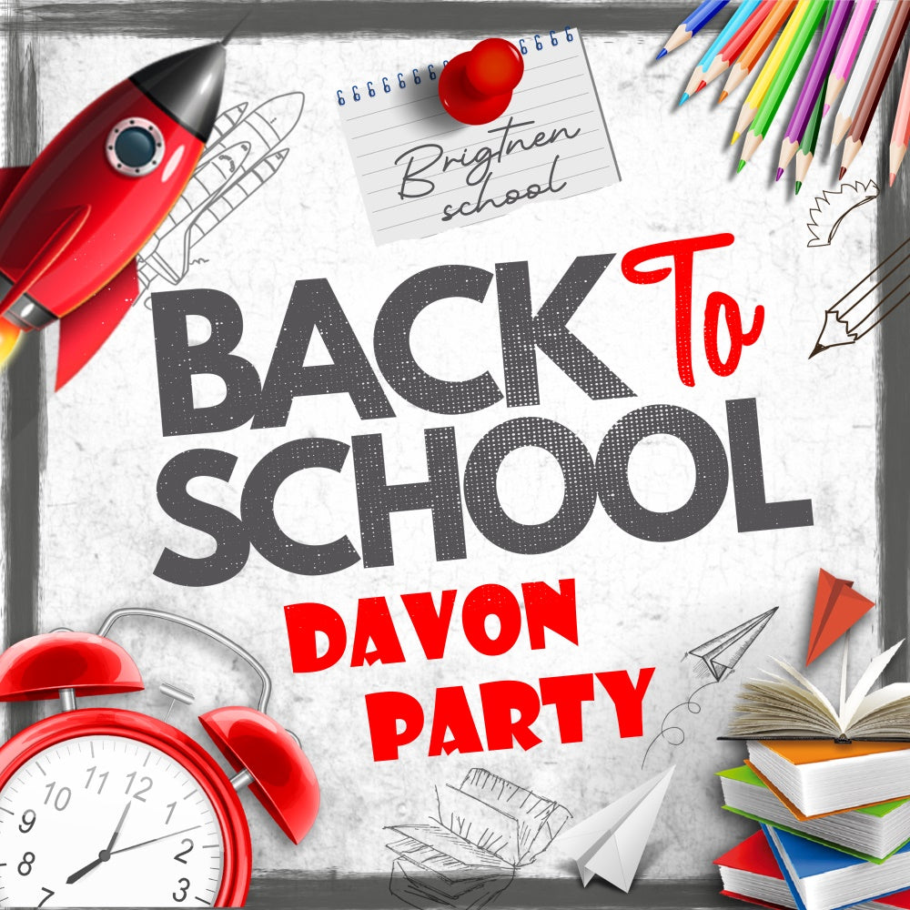 Back To School Backdrops Paper Planes Books Customized Backdrop UK BRP6-44
