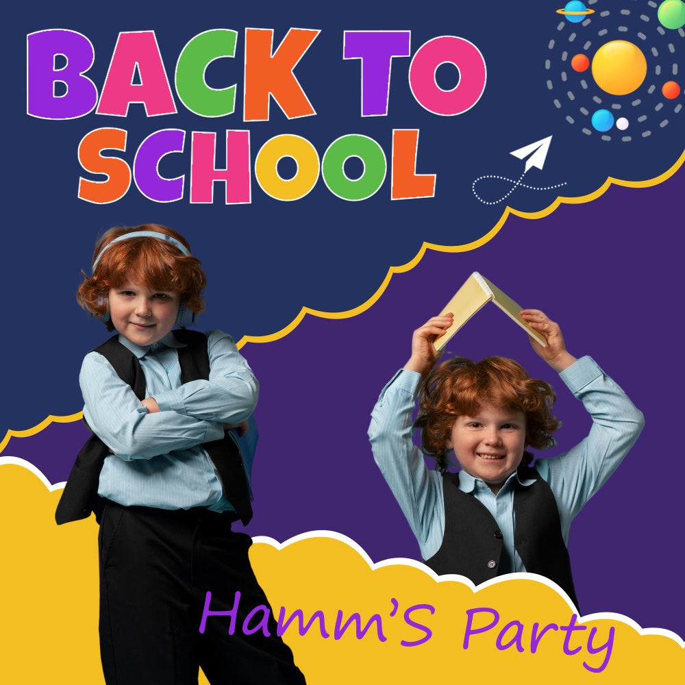 Back To School Backdrops Planet Class Party Customized Backdrop UK BRP6-46
