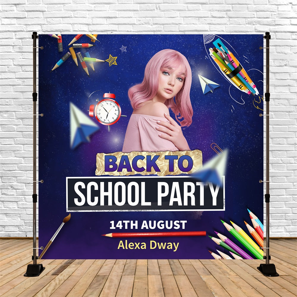 School Photo Backdrop Creative Cosmic Classroom Custom Backdrop UK BRP6-47