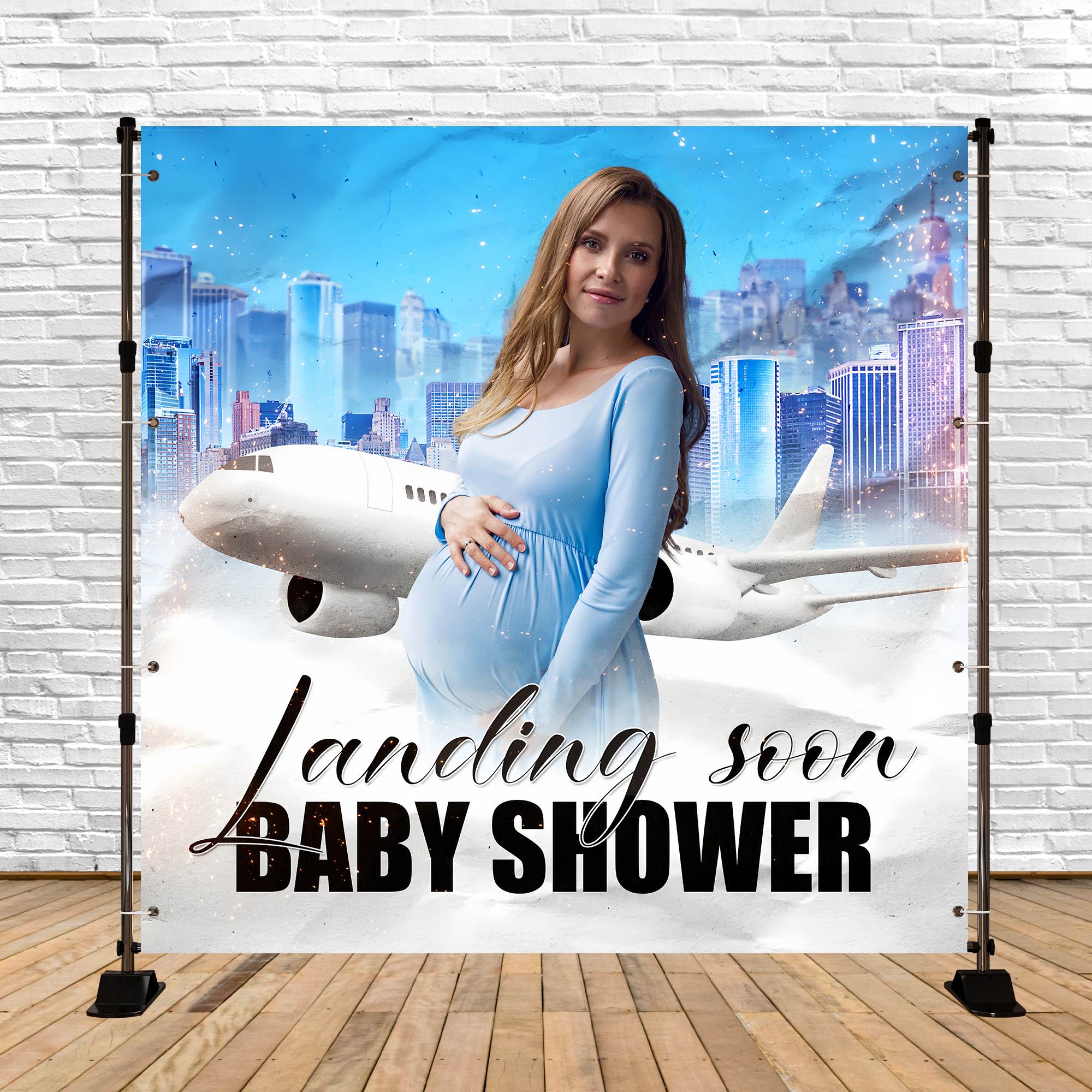 Backdrops For Baby Shower Cloud Journey Customized Backdrop UK BRP6-6
