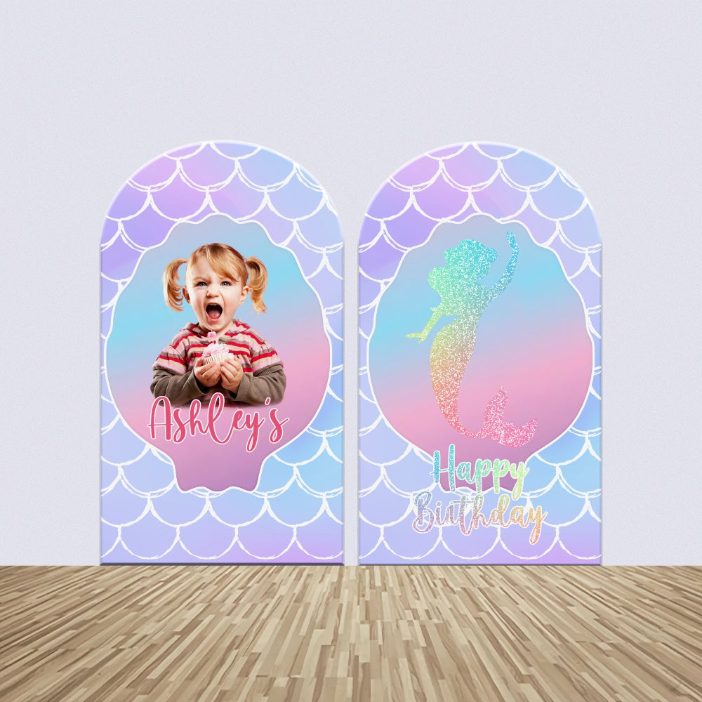 Mermaid Backdrop For Birthday Mermaid Sparkle Arch Backdrop Kit UK BRP6-84