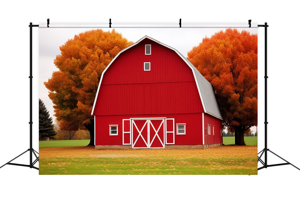 Red House Maple Leaf Meadow Autumn Backdrop UK BRP7-128