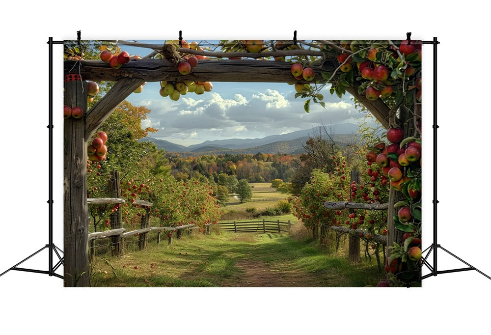 Autumn Apple Farm Backdrop UK for Photography BRP7-143