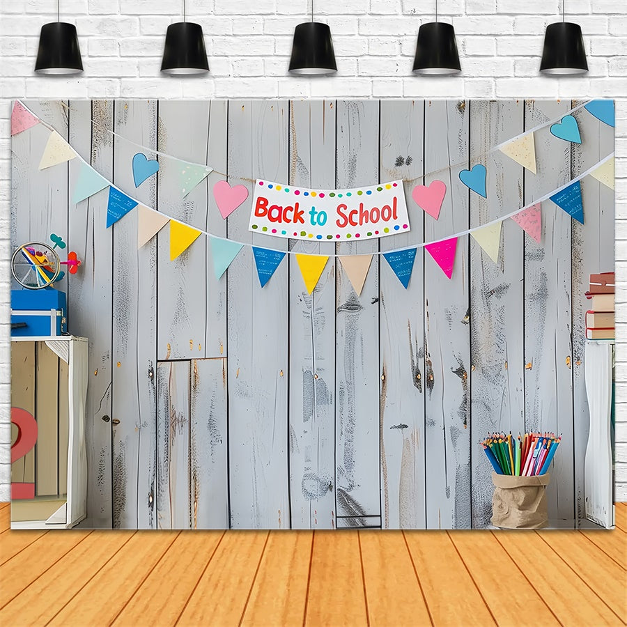 Back to School White Wall Globe Backdrop UK BRP7-171