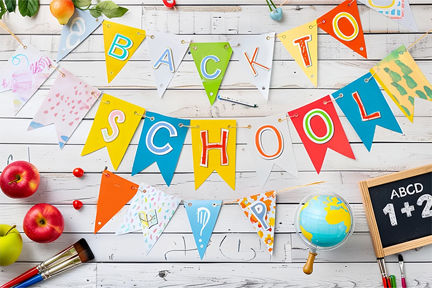 Back to School Teacher Pet Photography Backdrop UK BRP7-179