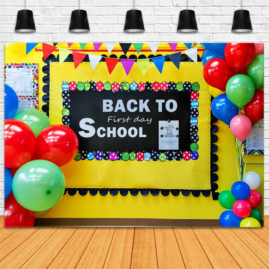 Back to School First Day Photography Backdrop UK BRP7-181