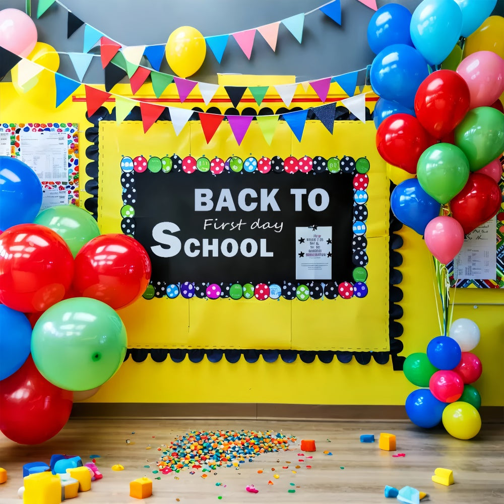 Back to School First Day Photography Backdrop UK BRP7-181