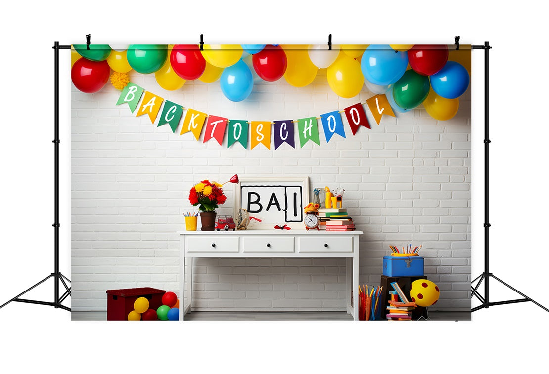 Back to School Crafty Corner Backdrop UK BRP7-185